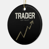 Handelaar Koop de Dip Day Trader en Cryptocurrency Keramisch Ornament (Links)