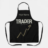 Handelaar Koop de Dip Day Trader en Cryptocurrency Schort (Voorkant)