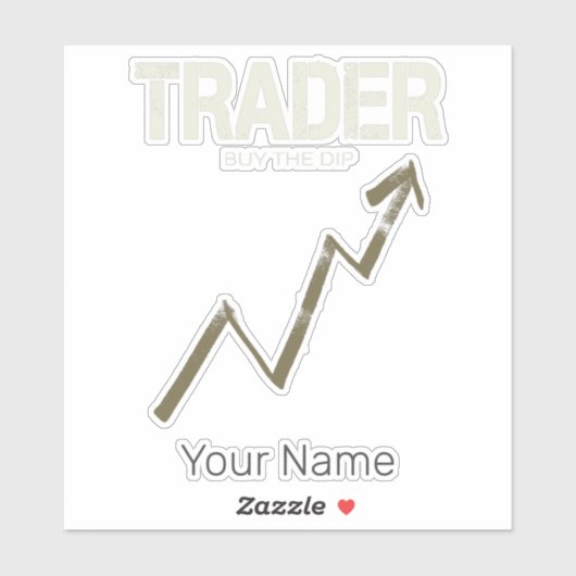 Handelaar Koop de Dip Day Trader en Cryptocurrency Sticker (Vel)