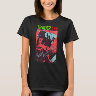 Handelaar Leven Crypto Stock Trading Bullish Beari T-shirt