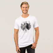 Handelaar leven | Wolf | Beide kanten Tri-Blend Shirt (Voorkant volledig)