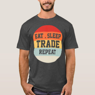 Handelaar met beurs, geldpremie t-shirt