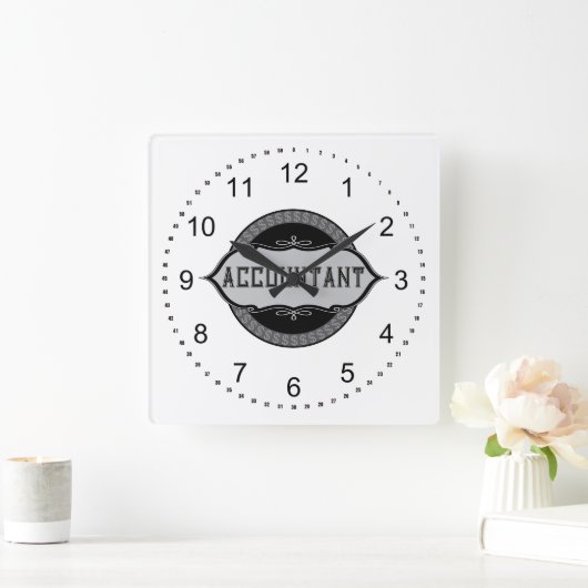 Handelaar met poppenborden vierkante klok (Huis)