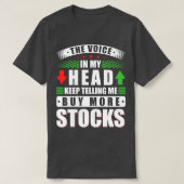 Handelaar op de aandelenmarkt t-shirt (Design voorkant)