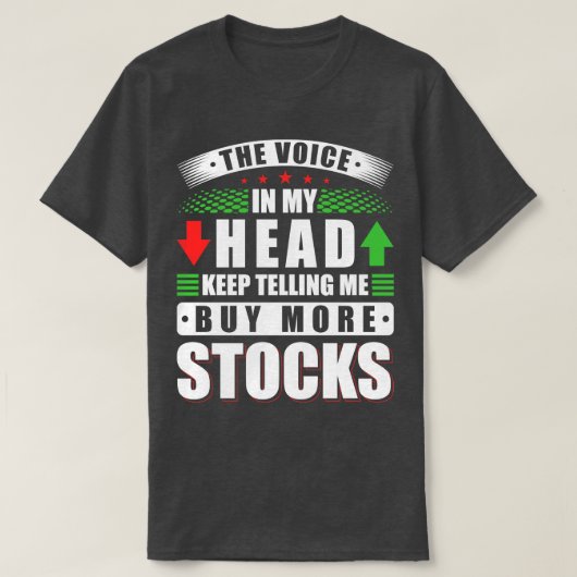 Handelaar op de aandelenmarkt t-shirt (Design voorkant)