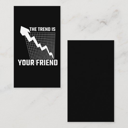 Handelaar op de aandelenmarkt Wisselkoersbelegger Visitekaartje (Voorkant / Achterkant)