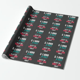 Handelaar op de beurs cadeaupapier