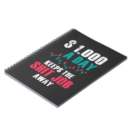 Handelaar op de beurs notitieboek (Linkerzijde)