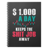 Handelaar op de beurs notitieboek (Voorkant)