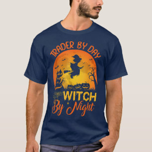 Handelaar per dag heks door nachthandelaar Hallowe T-shirt