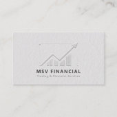 Handelaarsgrafiek Faux in reliëf gemaakt Moderne P Visitekaartje (Voorkant)