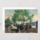 Handelaren aan de Seine | Victor Gabriel Gilbert (Voorkant / Achterkant)