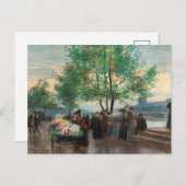 Handelaren aan de Seine | Victor Gabriel Gilbert Briefkaart (Voorkant / Achterkant)