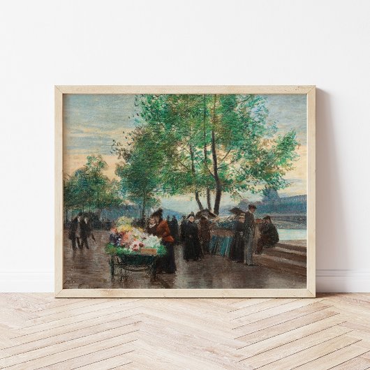 Handelaren aan de Seine | Victor Gabriel Gilbert Poster