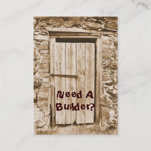 HANDELAREN, BOUWERS VISITEKAARTJE (Voorkant)