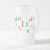 Handelaren kaarsenstok matglas bierpul (Voorkant rechts)