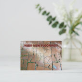 HANDELAREN. NIEUWE VLOER. VISITEKAARTJE (Staand voorkant)