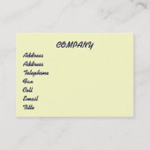 HANDELAREN. NIEUWE WINDOWS. VISITEKAARTJE (Achterkant)