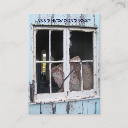 HANDELAREN. NIEUWE WINDOWS. VISITEKAARTJE (Voorkant)