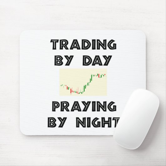 Handelen op de beursdag muismat (Met muis)