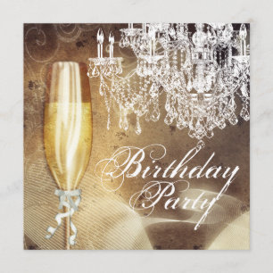  handelier Womans Birthday Party Kaart