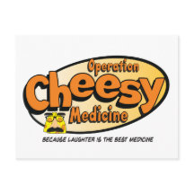 Handeling Cheesy Medicine Officieel Briefkaart