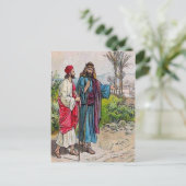 Handelingen 11:19-26 Barnabas brengt Saul naar Ant Briefkaart (Staand voorkant)