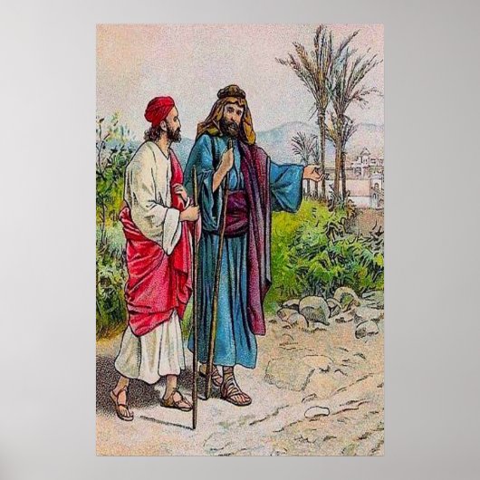 Handelingen 11:19-26 Barnabas brengt Saul naar Ant Poster (Voorkant)
