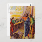 Handelingen 13:4-5 Varen naar Cyprus briefkaart (Voorkant / Achterkant)