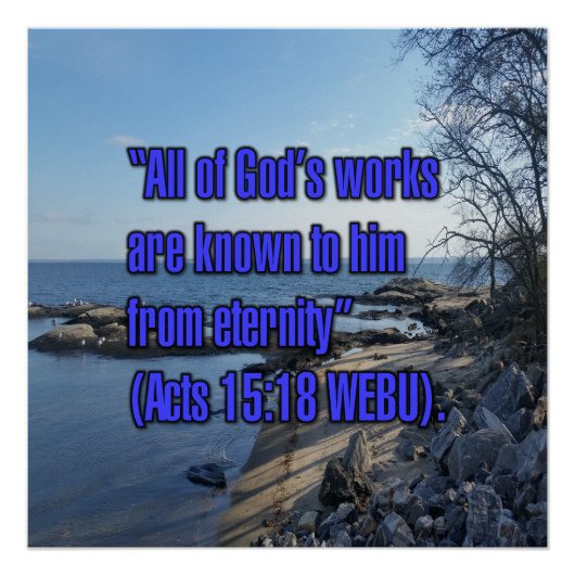 Handelingen 15:18 WEBU Perfect Poster (Voorkant)