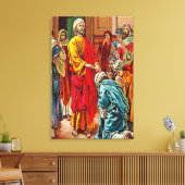 Handelingen 19:1-7 Ontvangen van de Heilige Geest  Canvas Afdruk (Insitu (Woonkamer))