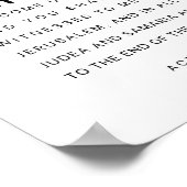 Handelingen 1:8 Bijbelvers Poster (Hoek)