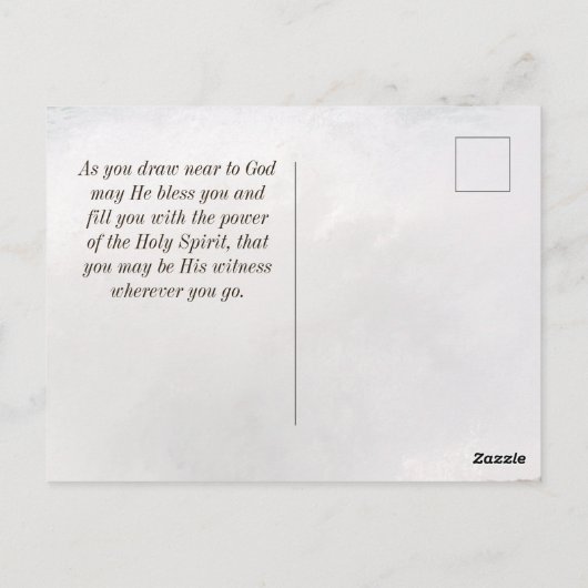 Handelingen 1:8 U ontvangt een netbus Briefkaart (Achterkant)