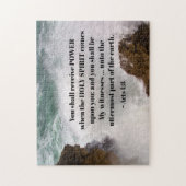 Handelingen 1:8 U ontvangt een netbus Legpuzzel (Verticaal)