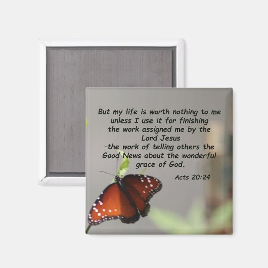 Handelingen 20:24 magneet (Voorkant / Achterkant)