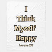 Handelingen 26:2 KJV Bijbel Verse Quote Fleece Deken (Voorkant)