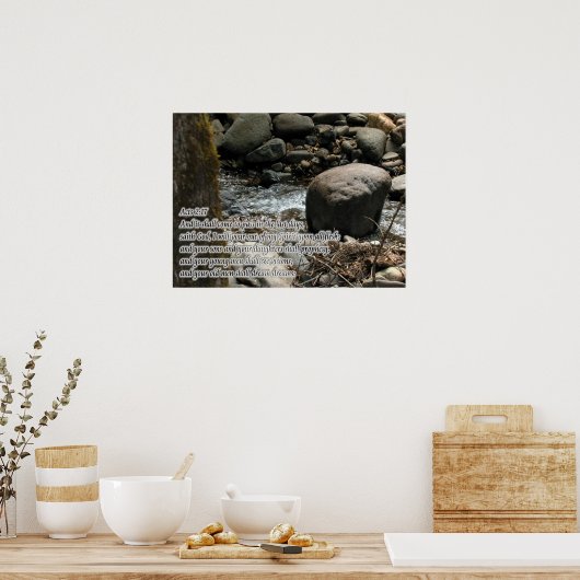 Handelingen 2:17 Beloften Poster (Keuken)