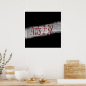 Handelingen 2:38 Poster (Keuken)