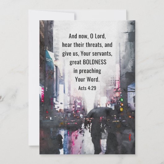 Handelingen 4:29 Heer Geef Grote Moed Bijbel Vlakk (Voorkant)