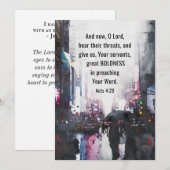 Handelingen 4:29 Heer Geef Grote Moed Bijbel Vlakk (Voorkant / Achterkant)