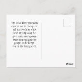 Handelingen 4:29 O Heer geef grote moed Bijbel ver Briefkaart (Achterkant)