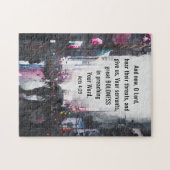 Handelingen 4:29 O Heer geef grote moed Bijbel ver Legpuzzel (Horizontaal)