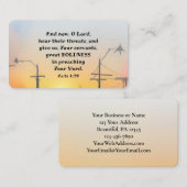 Handelingen 4:29 O Heer geef grote moed Bijbel ver Visitekaartje (Voorkant / Achterkant)