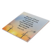 Handelingen 4:29 O Heer Geef grote moed Bijbelvers Tegeltje (Zijkant)