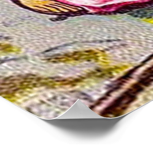 Handelingen 9:1-7 Saul (Paul) ontmoet Jezus poster (Hoek)