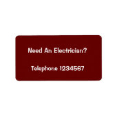 HANDELINGEN. ELEKTRICITEIT. ETIKET (Voorkant)