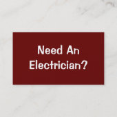 HANDELINGEN. ELEKTRICITEIT. VISITEKAARTJE (Achterkant)