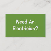 HANDELINGEN. ELEKTRICITEIT. VISITEKAARTJE (Achterkant)