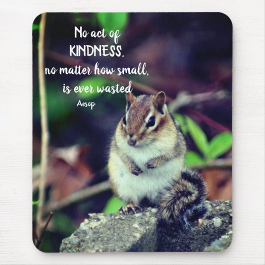 Handelingen van de Kindness Inspirerend Quote Chip Muismat (Voorkant)