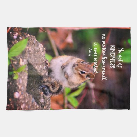 Handelingen van de Kindness Inspirerend Quote Chip Theedoek (Horizontaal)